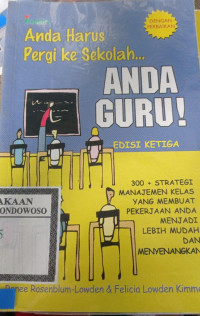 Image of Anda harus Pergi ke Sekolah.... Anda guru